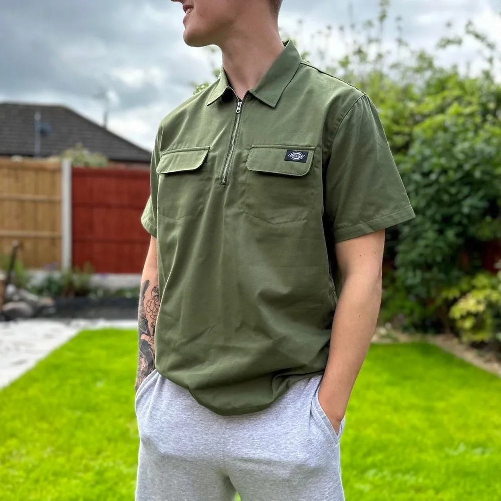 Dickies green work shirt - Picture 1 of 4